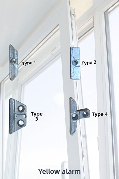 sarıalarm PVC (Pimapen) Door & Window Spaghetti Component Type 3 (4 Pieces)