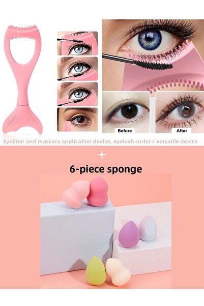 HİROS'H Eyeliner and Mascara Applying Apparatus / Versatile Cook & 6-Piece Mi...