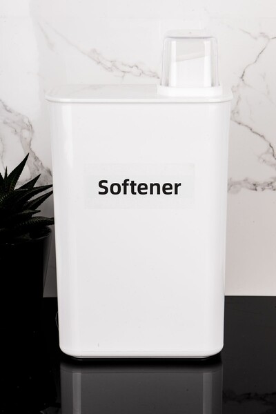 Dolkin Home Self Scale Detergent Box Set Powder Detergent Softener 3000ml Mica Detergent Dispenser with Label