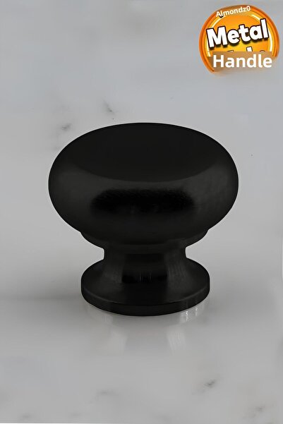 Badem10 Μεταλλική λαβή με κουμπί γάμμα Μαύρο έπιπλο Συρτάρι κουζίνας Ντουλάπα Ντουλάπα Λαβή Λαβή