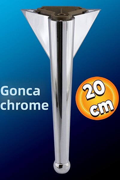 Badem10 Gonca Mobilier de lux Canapea Unitate TV Picior Fotoliu 20 Cm Picioare Consolă Cromate