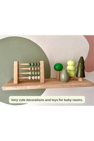 DORU Natural Healthy Wooden Toy Montessori Abacus Analytical Intelligence Math Children Baby Room Decor