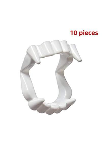 Nostaljik Lezzetler أسنان مصاصي الدماء البلاستيكية (10 قطع)