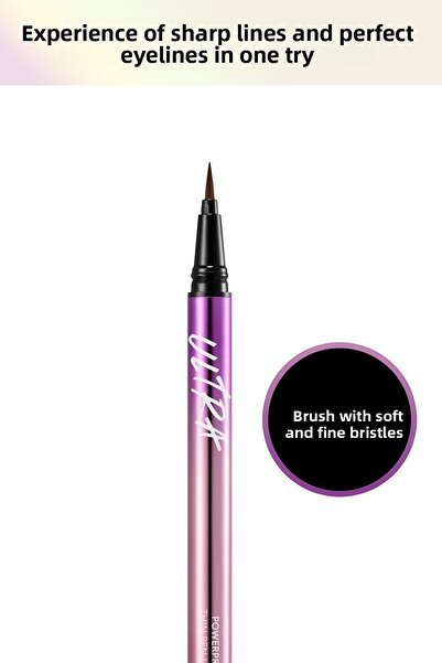 Missha Waterproof, Sweat and Oil Resistant, Lasts up to 48 Hours Ultra Powerproof Thin Pen Liner (Dark Brown)