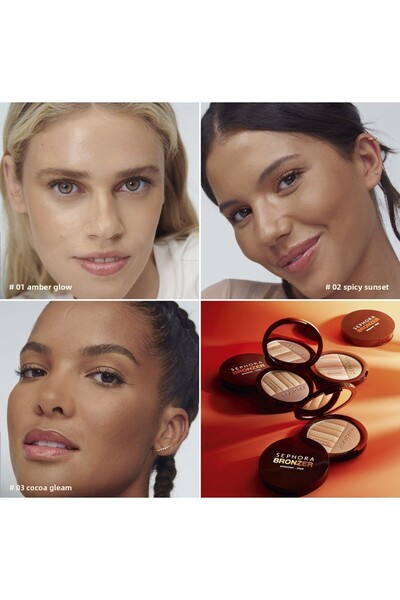 SEPHORA Bronzer Shimmer Bronzing Powder 01 Amber Glow Aslbeauty