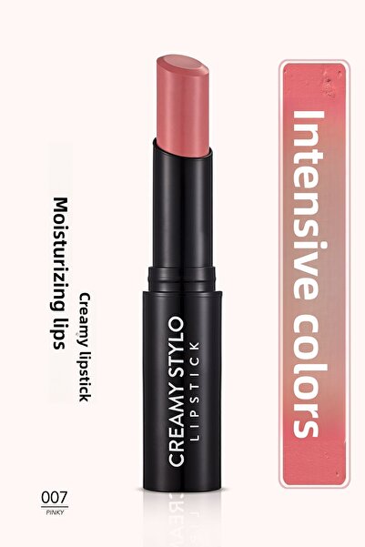 Flormar أحمر شفاه شبه لامع (وردي باستيل) - أحمر شفاه كريمي - 007 بينكي - 8682...