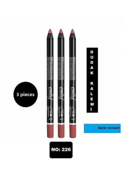 EMILY Lip Liner 3 Pack No:226