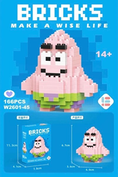 BuSefa Accessory Bricks (Spongebob) Patrick Lego 3D Mini Puzzle