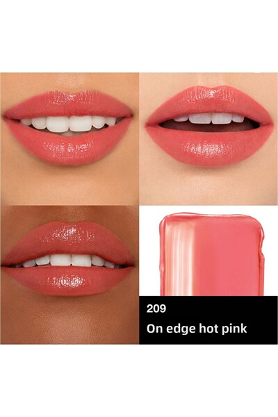 Nars Afterglow Lipstick Lipstick 209 on Edge Hot Pink Aslbeauty