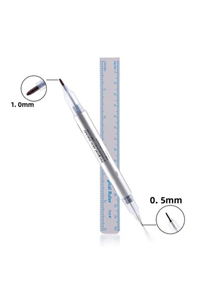 BİOMASER Microblading Clinic Type Double Sided Blue Marking Pen 1mm, 0.5mm