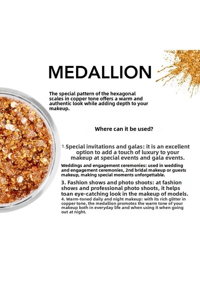 The Glitter Lab Gel Form Shiny Glitter - Medallion