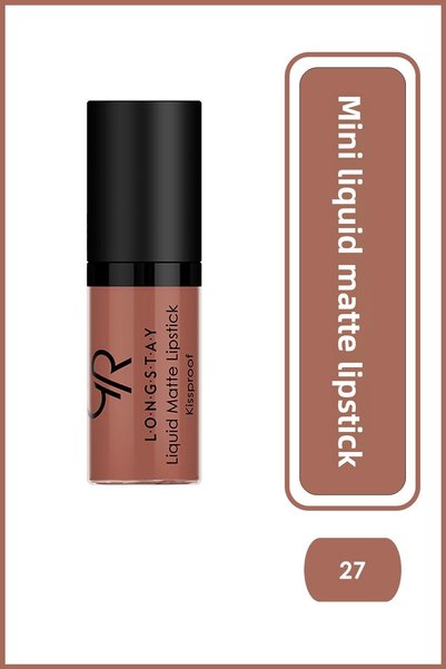Golden Rose Longstay Liquid Matte Lipstick Mini No: 27 - Smudge-Proof Liquid ...