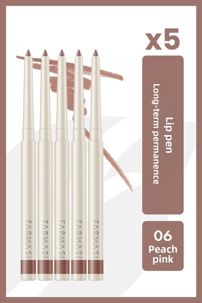 Farmasi مجموعة من 5 أقلام تحديد الشفاه - 06 أرجواني أزرق