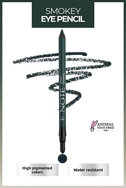 NOTE Green Smokey Eye Pencil - Waterproof Eye Pencil with Applicator