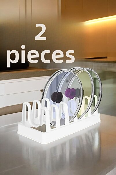 CocoVia Suport pentru farfurii din plastic cu 6 compartimente Organizator pen...