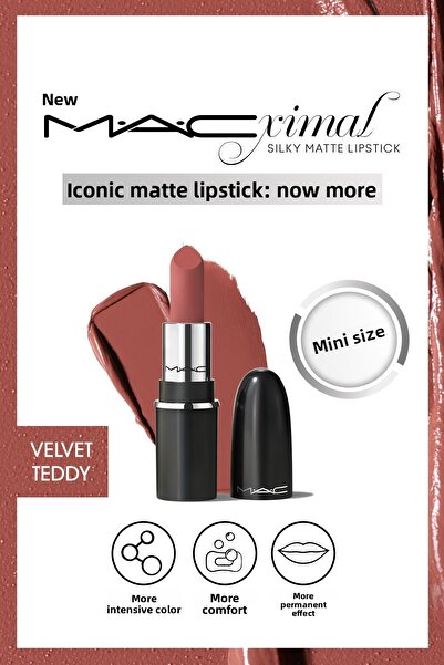 M.A.C MACximal Mini Mac Silky Matte Lipstick - Velvet Teddy 1.8g