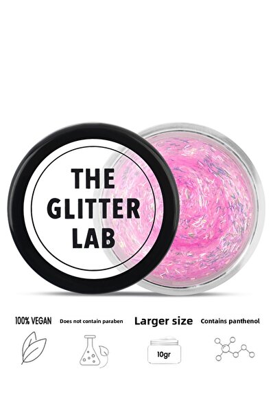 The Glitter Lab بريق لامع على شكل جل - نعال وردية