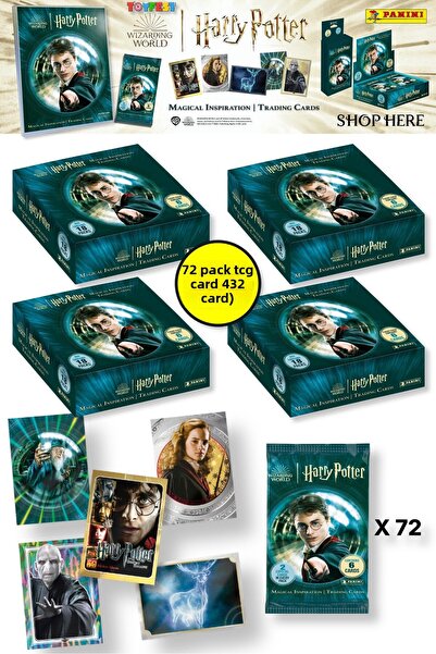 TOYFEST بطاقة تجارية قابلة للتجميع من بانيني هاري بوتر - 72 عبوة (432 بطاقة)