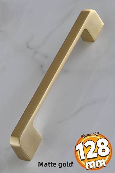 Badem10 Arel (PREMIUM) Aur Mat Aur 128 Mm Mobilier Bucătărie Sertar Dulap Mân...