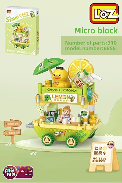 Vagonlife Loz Micro Block Series Lemonade Cart 310 Piece Toy Building Set Fflz-8856