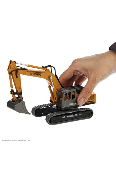 LRS STORE لعبة لودر أطفال بالريموت كنترول معدن ABS مغرفة 360 درجة دوران مغرفة...