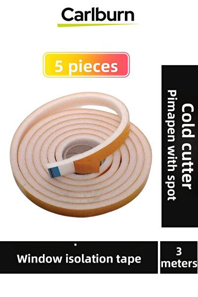 Carlburn 5 bucăți, 3 metri, bandă izolatoare, adezivă, izolație din sticlă, b...