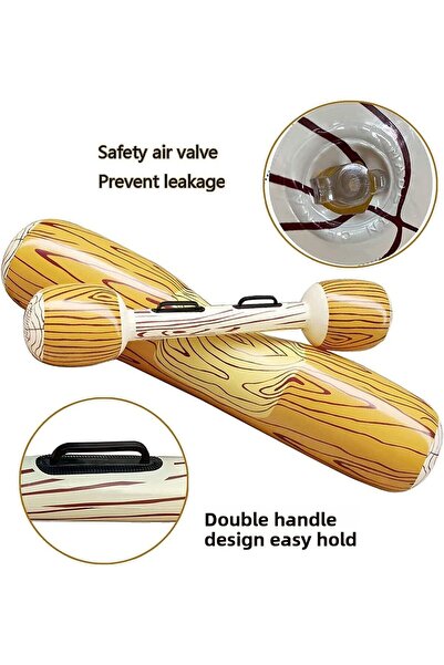 Boldy Inflatable Balance Game for 2 - Inflatable Balance Bar - Pool Duel Game - Inflatable Battle Game Sticks