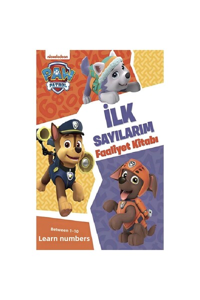 TOYFEST كتاب الأنشطة Paw Patrol My First Numbers كتاب تعليمي للأطفال
