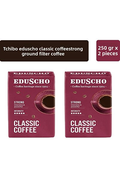 Tchibo Eduscho Classic Coffee Strong - 250 gr x 2 Ground Filter Coffee