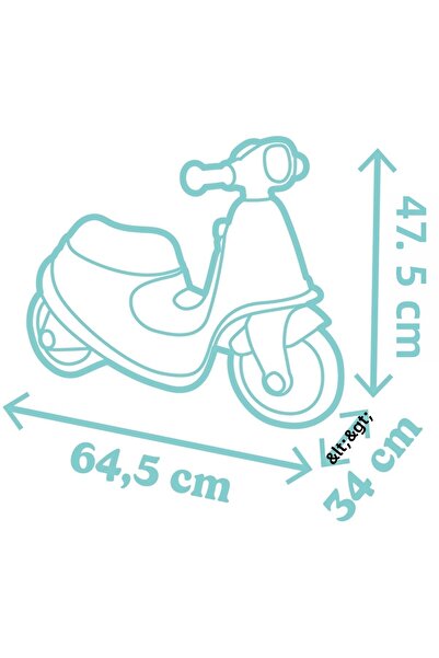 Smoby Scuter Smoby Scooter Ride-On albastru
