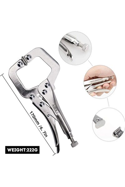 Choice1 كماشة متعددة الوظائف AIRAJ مقاس 7 بوصات بمنفذ C، كماشة قفل من الفولاذ...