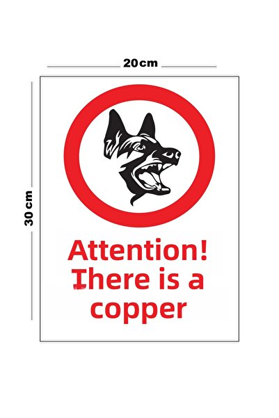 Lucena تحذير معدني للكلاب مقاس 20 سم × 30 سم مقاس A4 لافتة تحويل