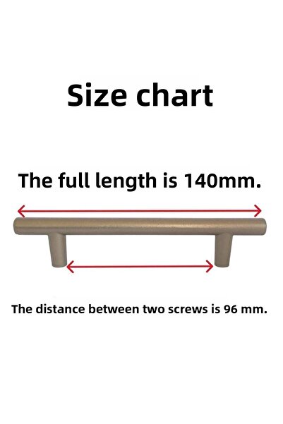 GLASWEN Oversized Handle Satin 96 mm Handle Furniture Kitchen Cabinet Drawer Cabinet Door Handle Handle Metal Handles