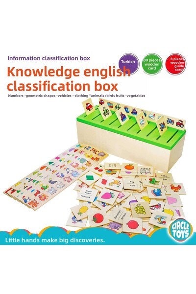 Circle Toys Wooden Information Classification Box