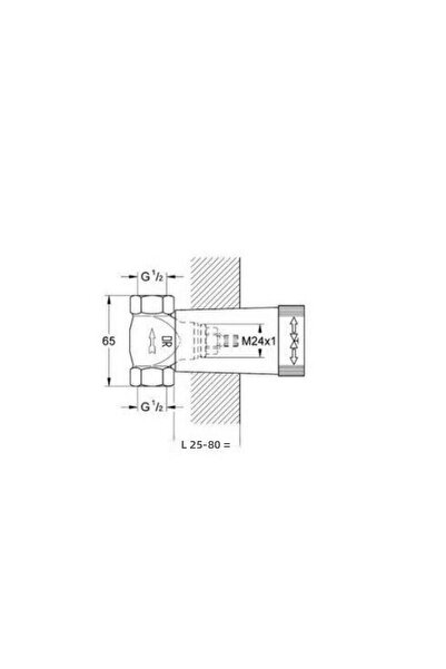 Grohe Built-in Stop Valve Inner Body Sink Faucet 1/229811000
