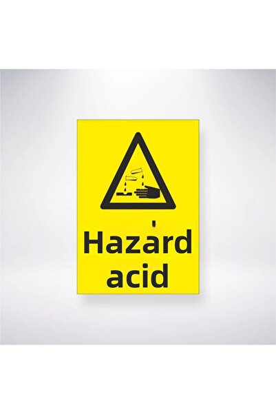 Reysa Tasarım ملصق حمض الخطر 20×28 سم