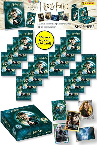 TOYFEST بطاقة تجارية قابلة للتجميع من بانيني هاري بوتر - 16 عبوة (96 بطاقة)