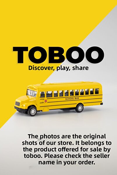 shop سيارة حافلة مدرسية صفراء بقياس 14 سم - هيكل معدني ومجموعة مفصلة من البلا...
