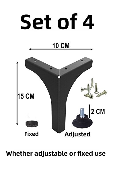 Minart Metal Leg 15cm Decorative Metal Furniture, Cabinet, Sofa, Sofa, Tv Uni...