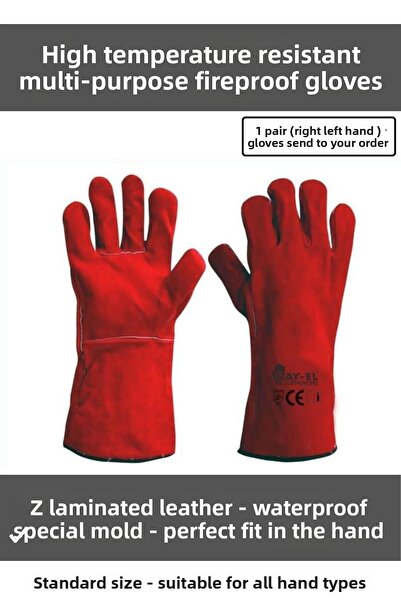 Carlburn Deluxe Series Fireproof Heat Resistant Gloves Waterproof Multi-Purpo...