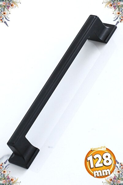 Badem10 Gama 128 Mm Mâner Negru Mobilier Metal Sertar Bucătărie Dulap Dulap Mânere Capac Mâner 12,8 Cm