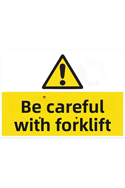 Reysa Tasarım ملصق للرافعة الشوكية احذر أثناء المشي مقاس 20 × 28 سم