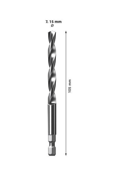 Bosch Expert Power Change Plus Pilot Delme UCU HSS-G 7,15 X 105 Mm