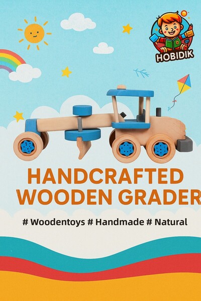 Eymen Hobi Natural Toy Wooden Grader Kindergarten Nursery Hornbeam Toy
