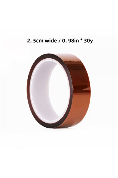 Choice شريط لاصق مقاوم للحرارة العالية من مادة البولي إيميد بطول 30 متراً وطو...