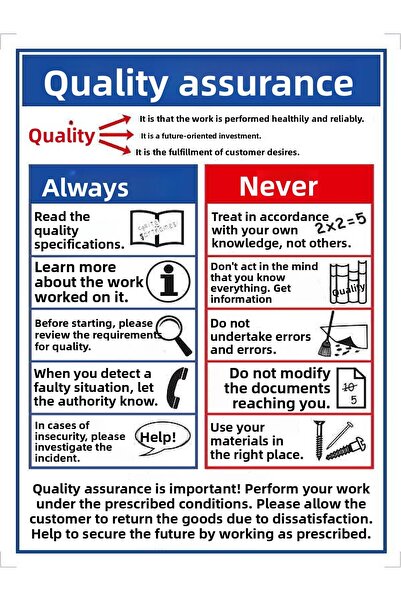 Emek İkaz Levhaları Quality Assurance Warning/Warning Sign