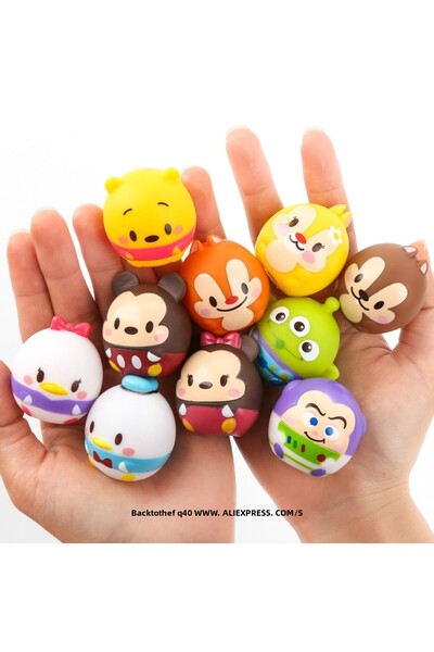 Choice 10 قطع من ديزني ميكي ماوس ستيتش ويني 10 قطع/مجموعة 3.5 سم مجموعة ديكور شخصيات الأنمي