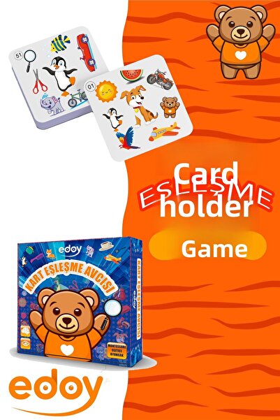 edoy 54 Cards Montessori Brain Teasers - Object Matching Hunter