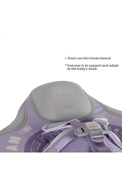 Schulzz Mambobaby وردي للأطفال حماية من الشمس UPF 50 قابل للسباحة مع قفل أمان