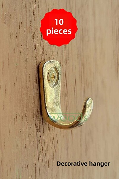 sywoods Bijuterie decorativă galbenă cu agățat mic - 10 buc